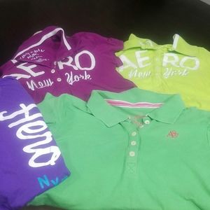 Aeropostle 3 Polo Shirts one tshirt